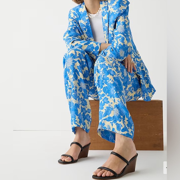 J.Crew Double-strap stacked wedges in leather, 9 - Picture 5 of 5